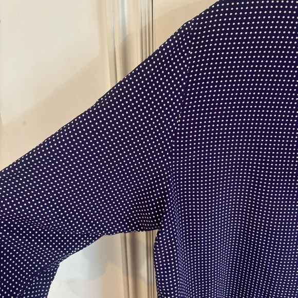 Vintage Ports 80s oversized purple and polka dot shirt - Picture 4 of 6